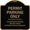 Signmission Designer Series-Permit Parking Only Unauthorized Vehicles, 18" x 18", BG-1818-9795 A-DES-BG-1818-9795 - alternate 1
